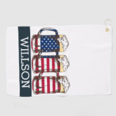 Serviette De Golf Par-Tee avec une aile patriotique (Horizontal)