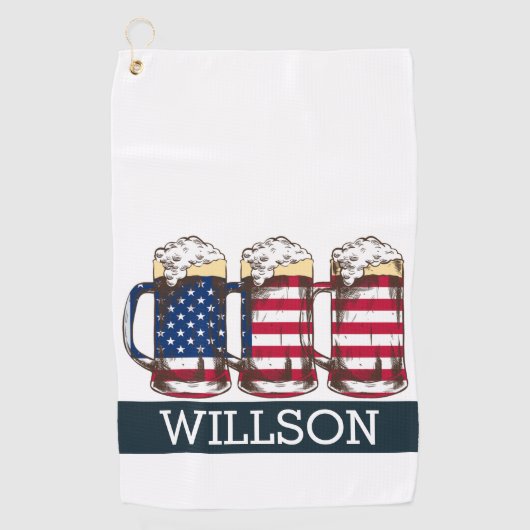 Serviette De Golf Par-Tee avec une aile patriotique (Devant)