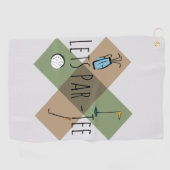 Serviette De Golf Par Tee Funny Golf Humour (Horizontal)