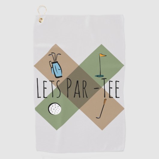 Serviette De Golf Par Tee Funny Golf Humour (Devant)