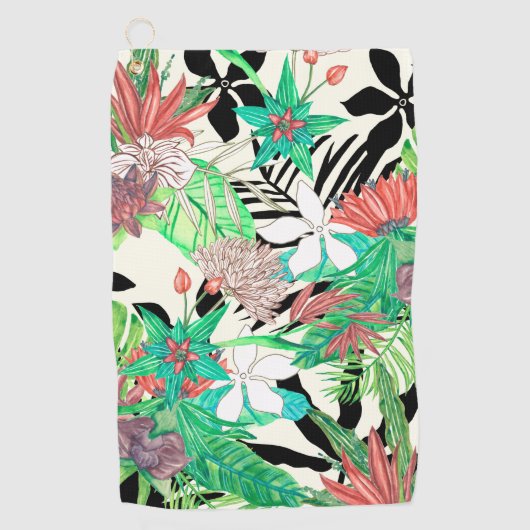 Serviette De Golf Paradis floral II (Devant)