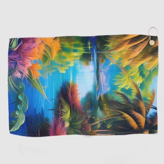 Serviette De Golf Paradis tropical II (Horizontal)