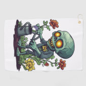 Serviette De Golf Parent de plante zombie (Horizontal)