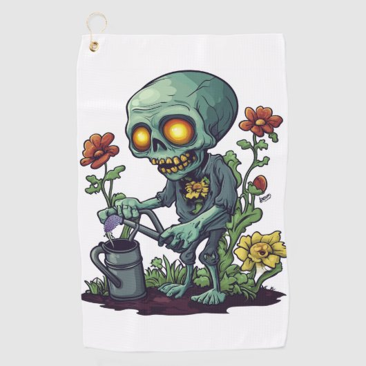 Serviette De Golf Parent de plante zombie (Devant)