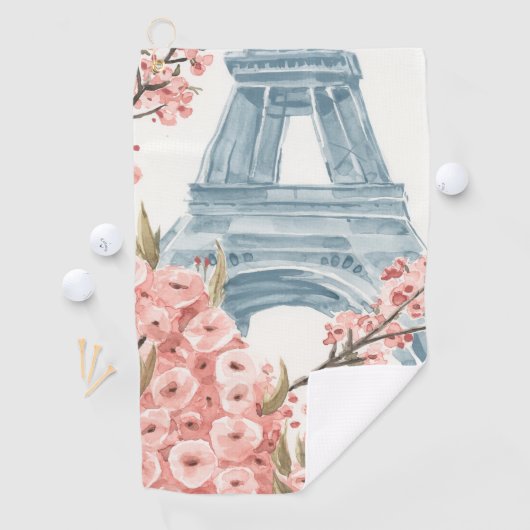 Serviette De Golf Paris Cerise Blossoms (En situation)