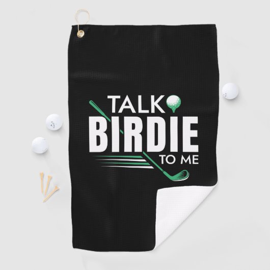 Serviette De Golf Parle Birdie à moi (En situation)
