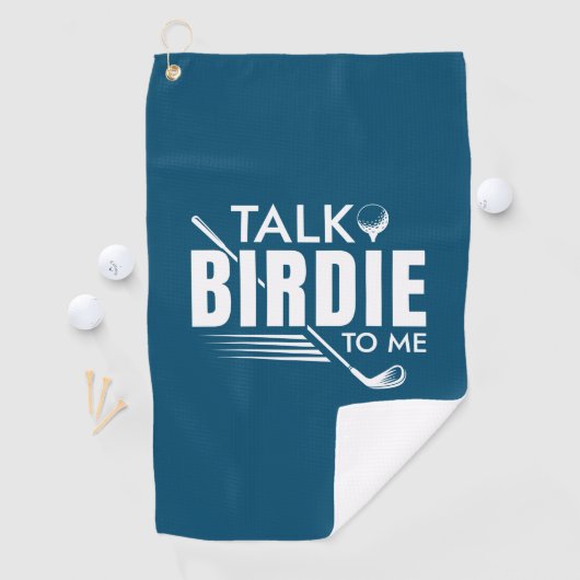 Serviette De Golf Parle Birdie à moi (En situation)