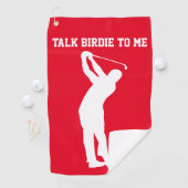 Serviette De Golf Parlez à Birdie (En situation)