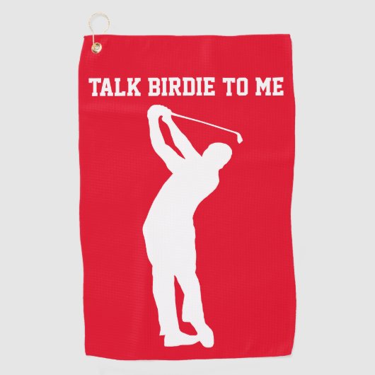 Serviette De Golf Parlez à Birdie (Devant)