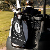 Serviette De Golf Parlez Birdie à moi Golfer Funny Silhouette Noir