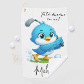 Serviette De Golf Parlez-moi d'oiseau, Mignonne Golfing (En situation)