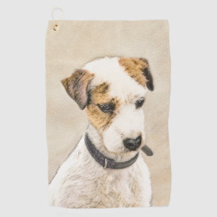 Serviette De Golf Parson Jack Russell Terrier Peinture - Dog Art