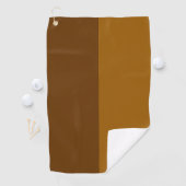Serviette De Golf Partie Brown foncé clair demi-côtés (En situation)
