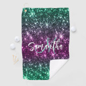 Serviette De Golf Parties scintillant colorée (En situation)