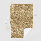 Serviette De Golf Parties scintillant Gold Confetti (En situation)