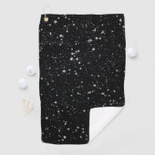 Serviette De Golf Parties scintillant Stars2 - Noir argenté (En situation)