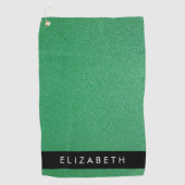 Serviette De Golf Parties scintillant verte, Arrière - plan Parties  (Devant)