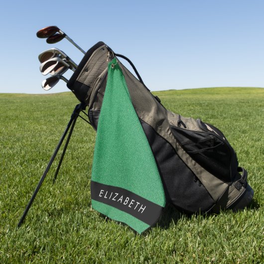 Serviette De Golf Parties scintillant verte, Arrière - plan Parties  (Vert)