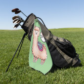 Serviette De Golf Pas de lama drama (Vert)