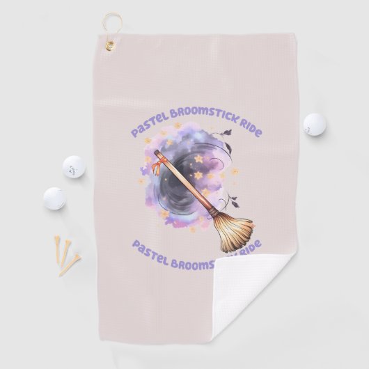 Serviette De Golf Pastel Broomstick (En situation)