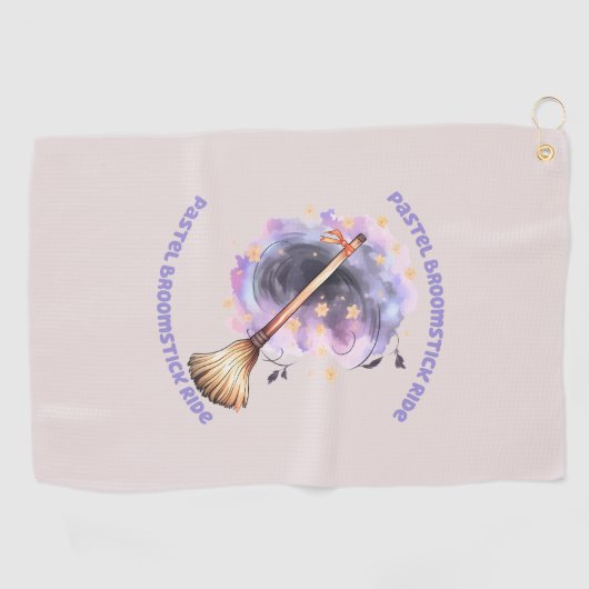 Serviette De Golf Pastel Broomstick (Horizontal)