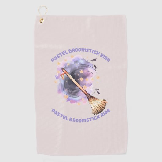 Serviette De Golf Pastel Broomstick (Devant)