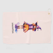 Serviette De Golf Pastel Cute Witch Girl - Halloween esthétique (2) (Horizontal)
