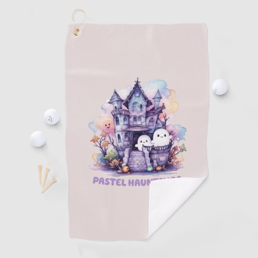 Serviette De Golf Pastel Hauntings (En situation)