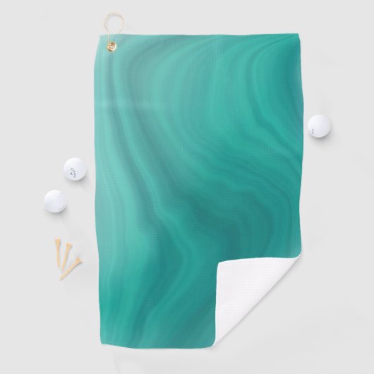 Serviette De Golf Pastel Light Turquoise Abstrait (En situation)