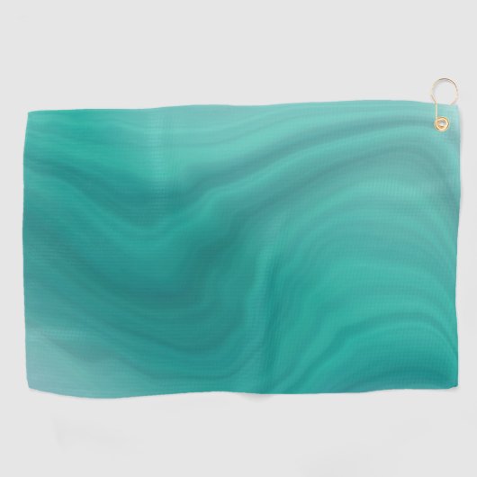 Serviette De Golf Pastel Light Turquoise Abstrait (Horizontal)