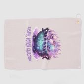 Serviette De Golf Pastel Potion Cauldron (Horizontal)