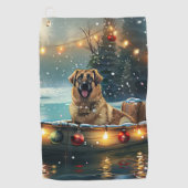 Serviette De Golf Pasteur anatolien Noël Festive Voyage (Devant)