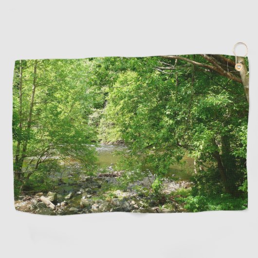 Serviette De Golf Patapsco River View Maryland Nature Photographie (Horizontal)