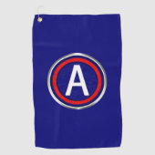 Serviette De Golf Patch Customisé de la 3e armée (Devant)