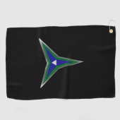 Serviette De Golf Patch Customisé sur mesure des fantômes du IIIe co (Horizontal)