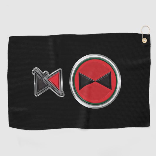 Serviette De Golf Patch de la 7e division d'infanterie "Bayonet Divi (Horizontal)