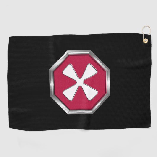 Serviette De Golf Patch de la 8e armée (Horizontal)