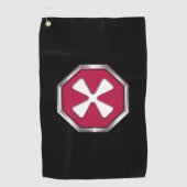 Serviette De Golf Patch de la 8e armée (Devant)