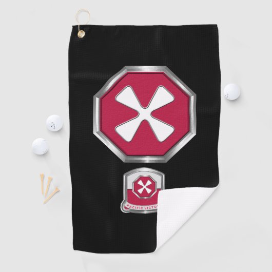 Serviette De Golf Patch et Insignia de la 8e armée (En situation)