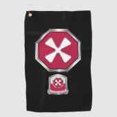 Serviette De Golf Patch et Insignia de la 8e armée (Devant)