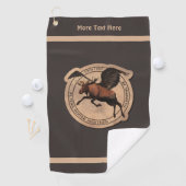 Serviette De Golf Patch Flying Moose Aviation (En situation)