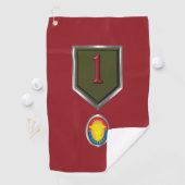 Serviette De Golf Patch personnalisé de la 1re division d'infanterie (En situation)