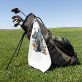 Serviette De Golf Patchwork Halloween Ghost noir Chat Essential T-Sh (Vert)