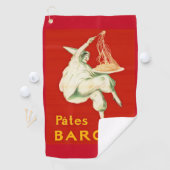 Serviette De Golf Pates Baroni Cappiello Publicité Vintage (En situation)