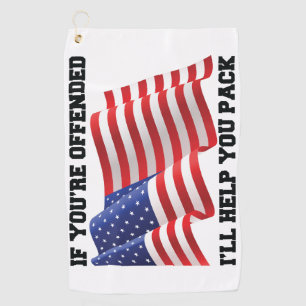 Serviette De Golf patriote américain
