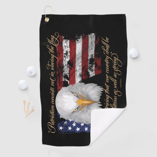 Serviette De Golf Patriotisme légitime (En situation)