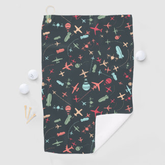 Serviette De Golf Patters de l'aviation