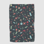 Serviette De Golf Patters de l'aviation (Devant)