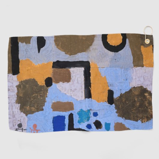 Serviette De Golf Paul Klee Composition Peinture Abstraite Art moder (Horizontal)