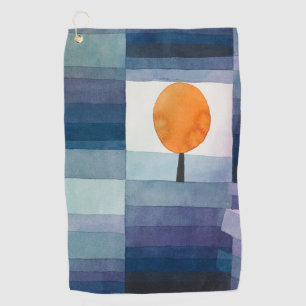 Serviette De Golf Paul Klee Messager de l'automne Bleu Moderne Abstr